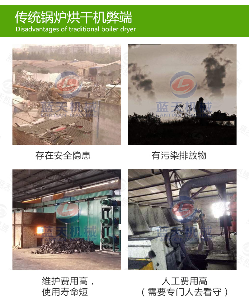  大蒜片網(wǎng)帶烘干機(jī)傳統(tǒng)烘干機(jī)弊端